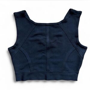 BCBGMAXAZRIA Fenella Reversible Bandage Bodycon Black Crop Top